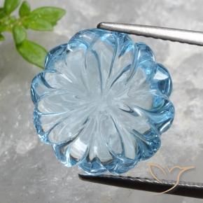 8.55克拉天然黄玉，花形切割，透明