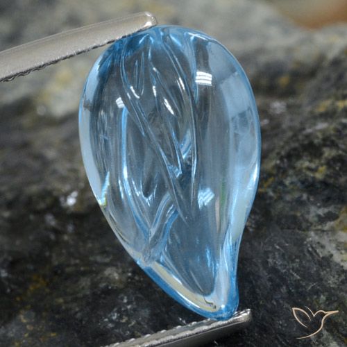 7.25ct 天然 瑞士蓝 黄玉, 花式切割, 透明