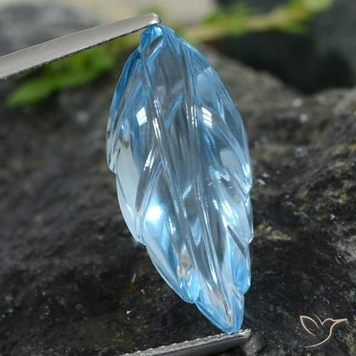 10.62ct 天然 天蓝 黄玉, 花式切割, 透明