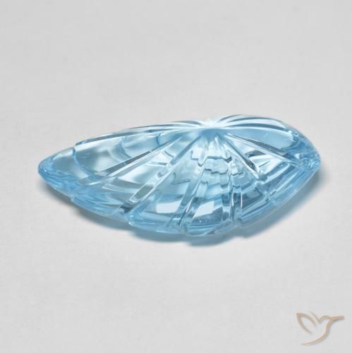 24.36克拉天然黄玉，花式切割，透明