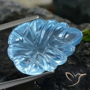 14.95克拉天然黄玉，花形切割，透明