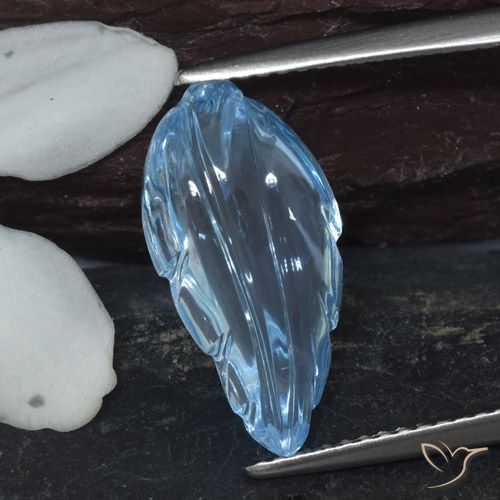6.11ct 天然 天蓝 黄玉, 花式切割, 透明