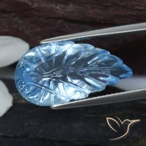 14.78克拉天然黄玉，花形切割，透明