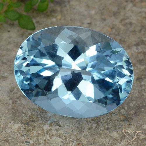 23.15ct 天然 瑞士蓝 黄玉, 椭圆形, VVS-VS