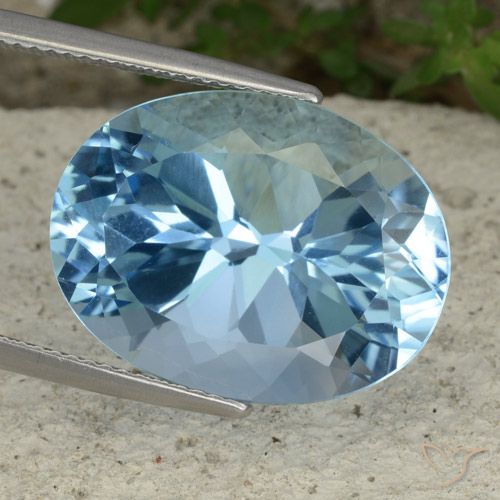23.05ct 天然 天蓝 黄玉, 椭圆形, VVS