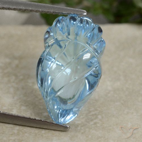 10.34ct 天然 瑞士蓝 黄玉, 花式切割, 透明