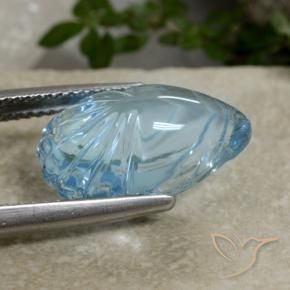 10.34克拉天然黄玉，花式切割，透明