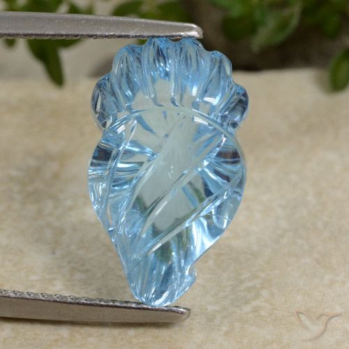 9.90ct 天然 瑞士蓝 黄玉, 花式切割, 透明