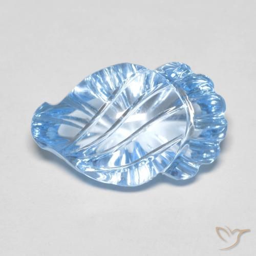 11.55ct 天然 天蓝 黄玉, 花式切割, 透明
