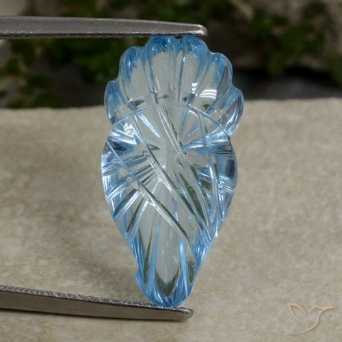 11.59ct 天然 天蓝 黄玉, 花式切割, 透明