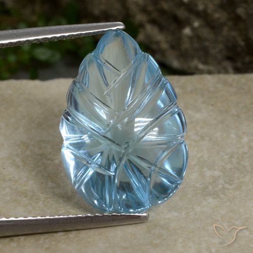 9.91ct 天然 瑞士蓝 黄玉, 花式切割, 透明