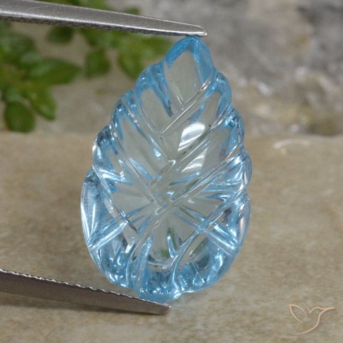 12.71ct 天然 天蓝 黄玉, 花式切割, 透明