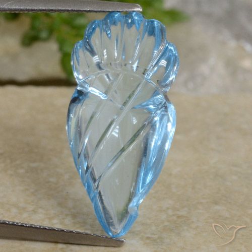 10.71ct 天然 瑞士蓝 黄玉, 花式切割, 透明