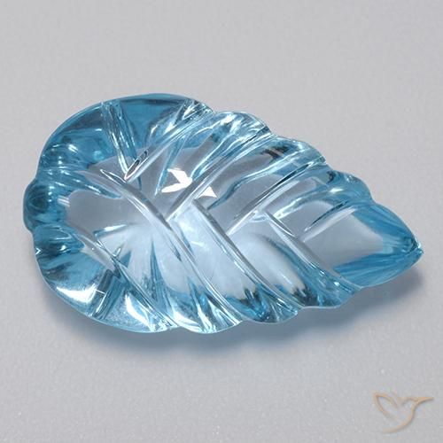 15.65ct 天然 瑞士蓝 黄玉, 花式切割, 透明