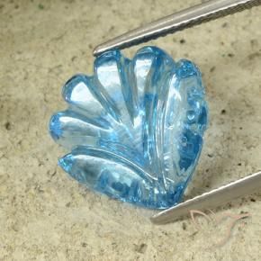 13.37克拉天然黄玉，花形切割，透明