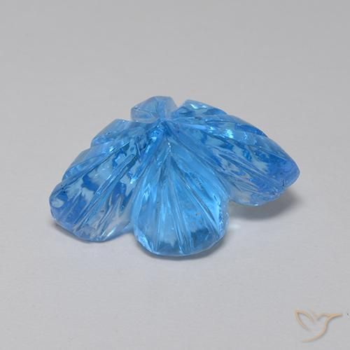 5.50克拉天然黄玉，花形切割，透明