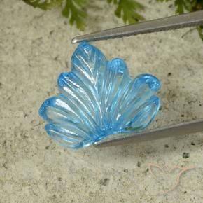 6.98克拉天然黄玉，花式切割，透明