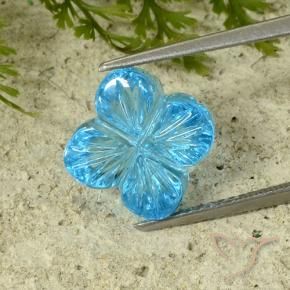 8.41克拉天然黄玉，花形切割，透明