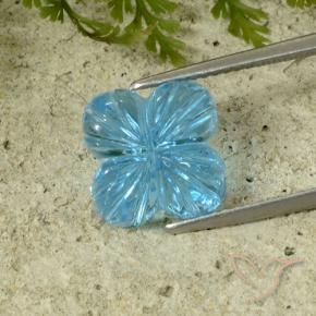 8.41克拉天然黄玉，花形切割，透明