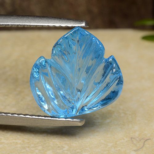 5.41ct 天然 瑞士蓝 黄玉, 花式切割, 透明