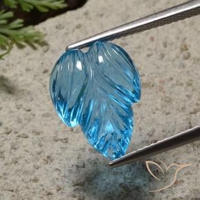 7.70克拉天然黄玉，花形切割，透明