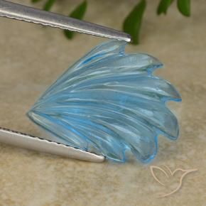 5.99克拉天然黄玉，花形切割，透明