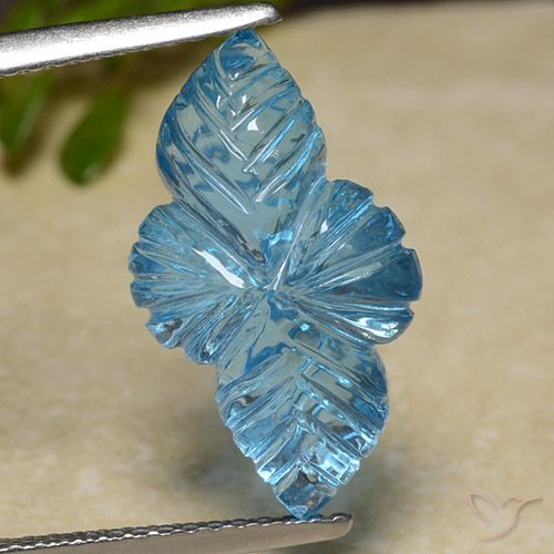 6.61ct 天然 瑞士蓝 黄玉, 花式切割, 透明