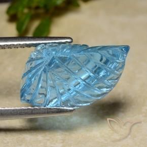 6.82克拉天然黄玉，花形切割，透明