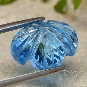7.36克拉天然黄玉，花形切割，透明