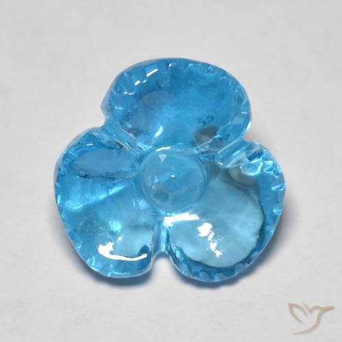 7.54克拉天然黄玉，花形切割，透明