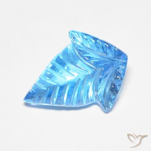 6.93ct 天然 瑞士蓝 黄玉, 花式切割, 透明