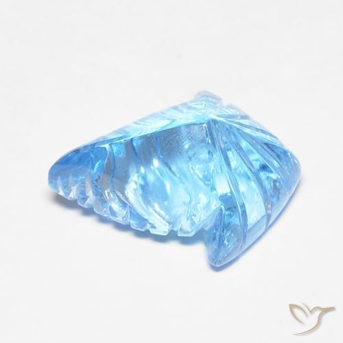 6.93克拉天然黄玉，花式切割，透明