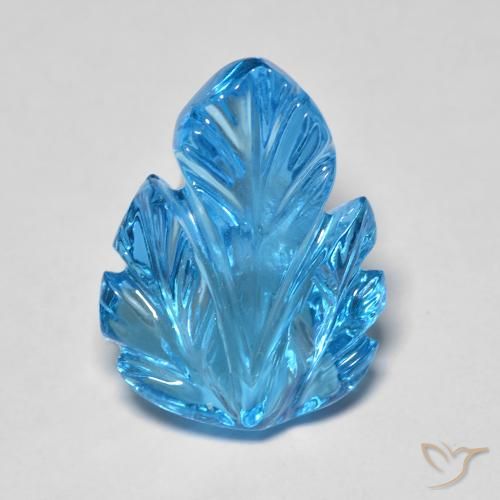 11.03ct 天然 瑞士蓝 黄玉, 花式切割, 透明