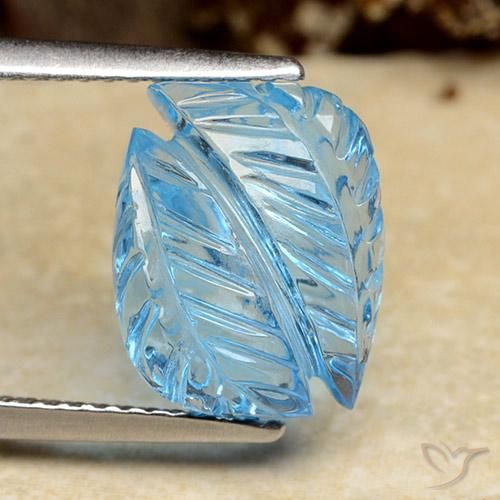 6.25ct 天然 瑞士蓝 黄玉, 花式切割, 透明
