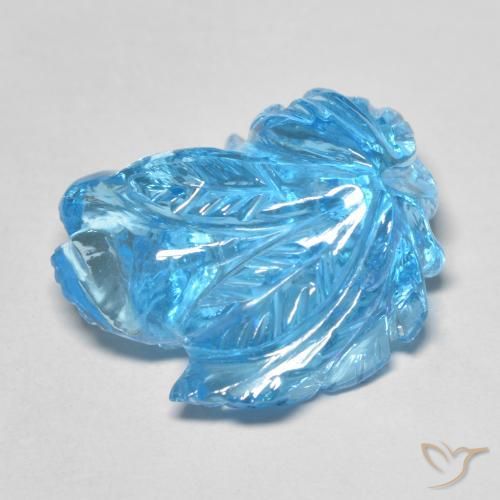 18.66克拉天然黄玉，花形切割，透明
