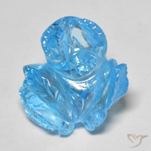 18.66克拉天然黄玉，花形切割，透明