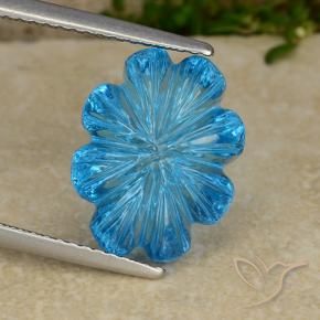 8.05克拉天然黄玉，花形切割，透明