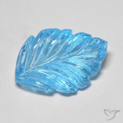 13.67ct 天然 瑞士蓝 黄玉, 花式切割, 透明