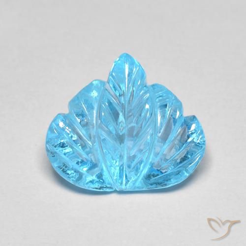 5.55ct 天然 瑞士蓝 黄玉, 花式切割, 透明