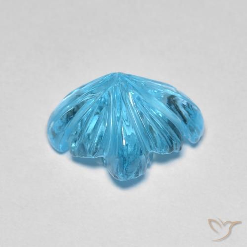 5.55克拉天然黄玉，花式切割，透明