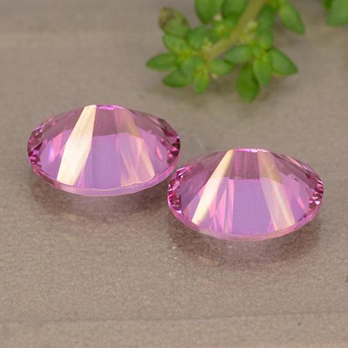 6.02天然粉色托帕石，椭圆形切割，9.9×8毫米，VS