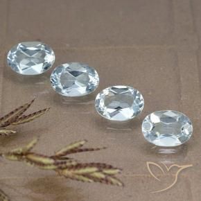 3.72克拉天然黄玉，椭圆形，VVS-VS