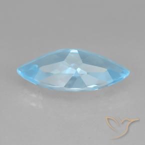 3.75克拉天然黄玉，榄尖形，VVS-VS