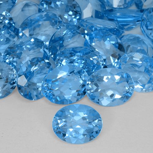 3.08克拉天然黄玉,椭圆形,VVS-VS