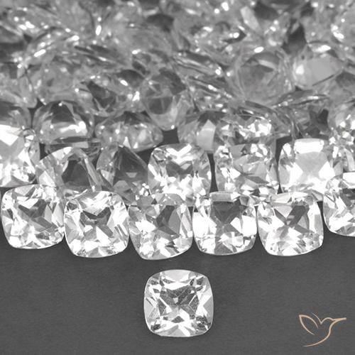 0.47ct 天然 白色 黄玉, 软垫, VVS-VS