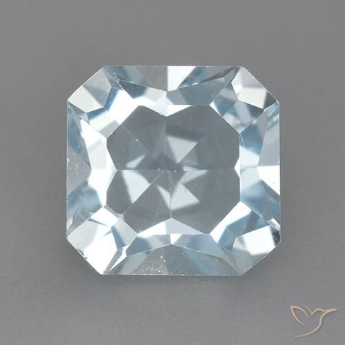 2.78ct 天然 天蓝 黄玉, 祖母绿式切割, VVS-VS
