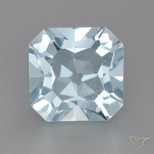 2.93ct 天然 天蓝 黄玉, 祖母绿式切割, VVS-VS