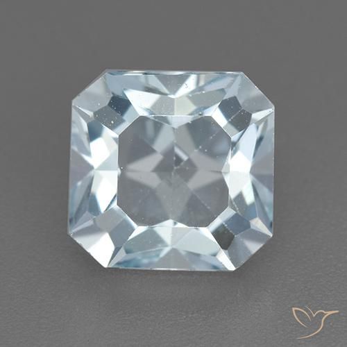 2.78ct 天然 天蓝 黄玉, 祖母绿式切割, VVS-VS