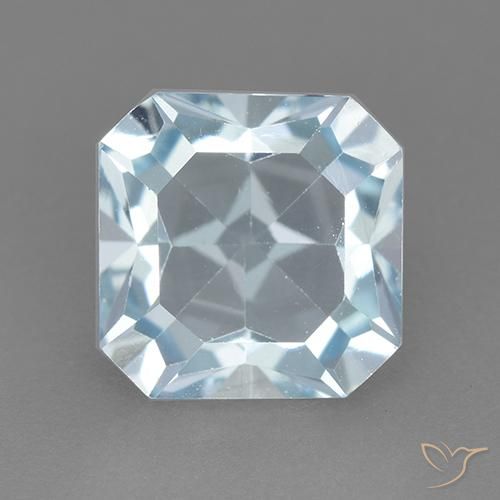2.89ct 天然 天蓝 黄玉, 祖母绿式切割, VVS