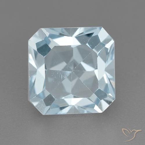 3.24ct 天然 天蓝 黄玉, 祖母绿式切割, VVS-VS
